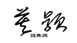 朱錫榮莫穎草書個性簽名怎么寫