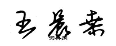 朱錫榮王晨桑草書個性簽名怎么寫