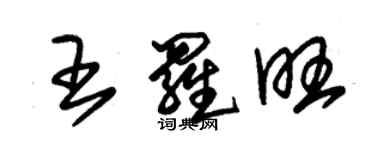 朱錫榮王羅旺草書個性簽名怎么寫