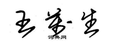 朱錫榮王萬生草書個性簽名怎么寫