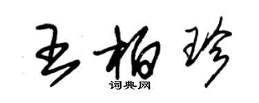 朱錫榮王柏珍草書個性簽名怎么寫