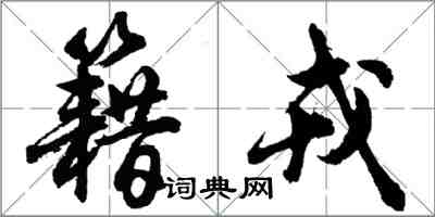 胡問遂籍戎行書怎么寫