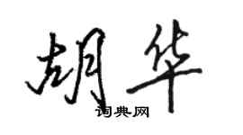 駱恆光胡華行書個性簽名怎么寫