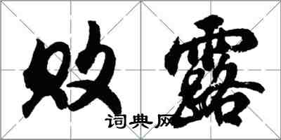 胡問遂敗露行書怎么寫