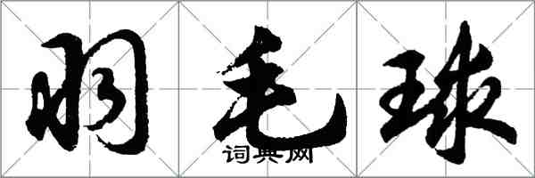 胡問遂羽毛球行書怎么寫