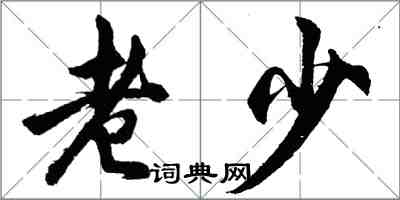 胡問遂老少行書怎么寫