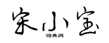 曾慶福宋小寶行書個性簽名怎么寫