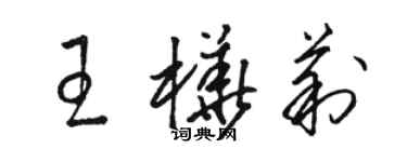 駱恆光王樺莉草書個性簽名怎么寫