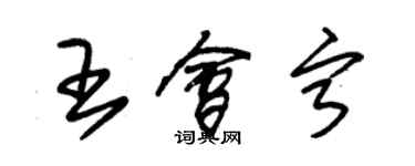 朱錫榮王會寧草書個性簽名怎么寫