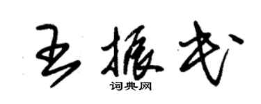 朱錫榮王振民草書個性簽名怎么寫