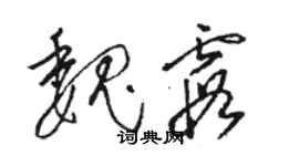 駱恆光魏霞草書個性簽名怎么寫