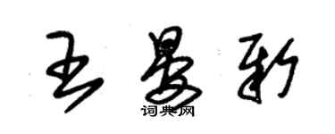 朱錫榮王晏新草書個性簽名怎么寫