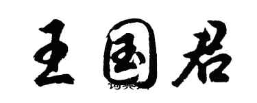 胡問遂王國君行書個性簽名怎么寫