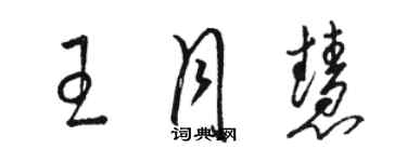 駱恆光王月慧草書個性簽名怎么寫