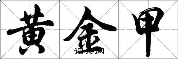 胡問遂黃金甲行書怎么寫