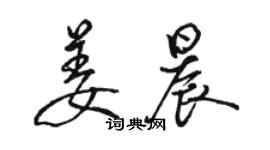 駱恆光姜晨行書個性簽名怎么寫