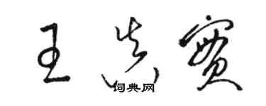 駱恆光王真實草書個性簽名怎么寫