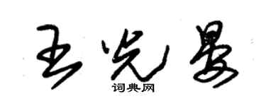 朱錫榮王光晏草書個性簽名怎么寫