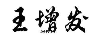 胡問遂王增發行書個性簽名怎么寫