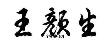 胡問遂王顏生行書個性簽名怎么寫