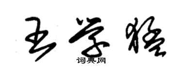 朱錫榮王學猛草書個性簽名怎么寫