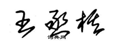 朱錫榮王丞棋草書個性簽名怎么寫