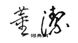 駱恆光董潔草書個性簽名怎么寫