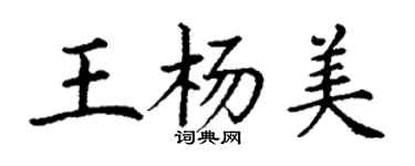 丁謙王楊美楷書個性簽名怎么寫