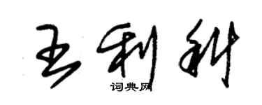 朱錫榮王利科草書個性簽名怎么寫