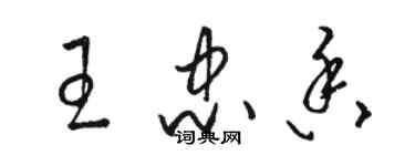 駱恆光王忠香草書個性簽名怎么寫