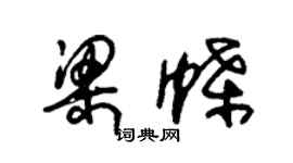 朱錫榮梁蝶草書個性簽名怎么寫