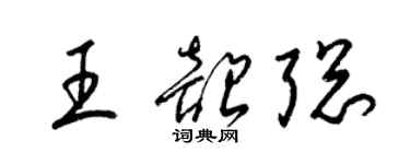 梁錦英王韶聰草書個性簽名怎么寫