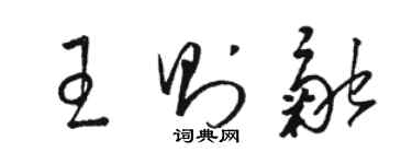 駱恆光王則融草書個性簽名怎么寫