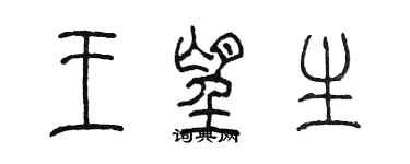 陳墨王望生篆書個性簽名怎么寫