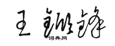駱恆光王杴鋒草書個性簽名怎么寫