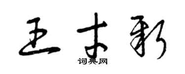 曾慶福王才新草書個性簽名怎么寫