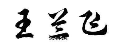 胡問遂王蘭飛行書個性簽名怎么寫