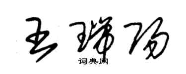 朱錫榮王瑞陽草書個性簽名怎么寫