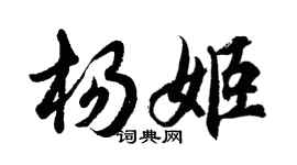 胡問遂楊姬行書個性簽名怎么寫