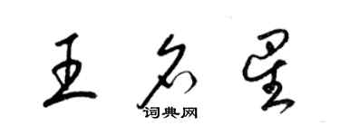 梁錦英王名星草書個性簽名怎么寫