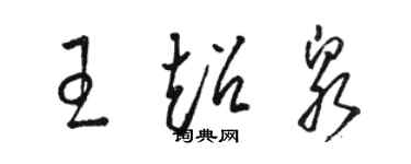 駱恆光王超泉草書個性簽名怎么寫