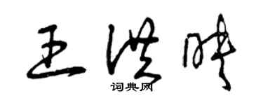 曾慶福王洪映草書個性簽名怎么寫