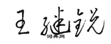 駱恆光王繼銳草書個性簽名怎么寫