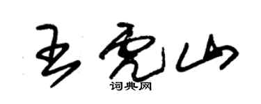 朱錫榮王虎山草書個性簽名怎么寫