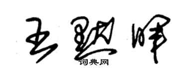朱錫榮王默暉草書個性簽名怎么寫