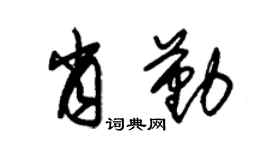 朱錫榮肖勤草書個性簽名怎么寫