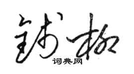 駱恆光錢柳草書個性簽名怎么寫