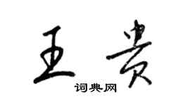 梁錦英王貴草書個性簽名怎么寫