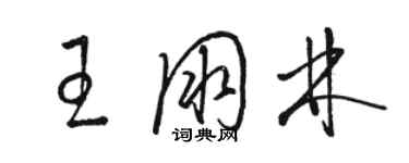 駱恆光王朋林草書個性簽名怎么寫