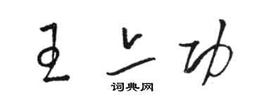 駱恆光王亦功草書個性簽名怎么寫
